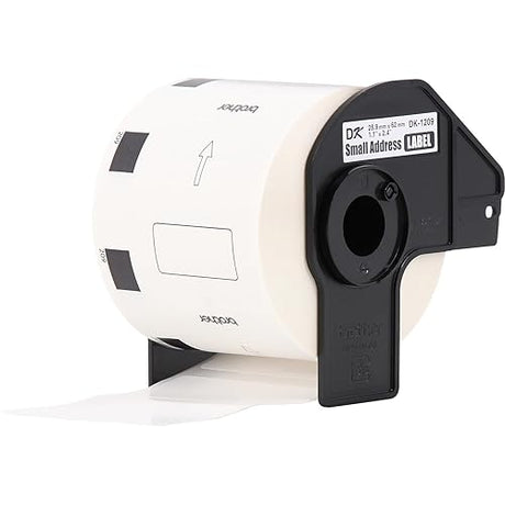 Brother Genuine DK-1209 Small Address Paper Label Roll, Die-Cut Paper Labels, Engineered for Excellence, 800 Labels Per Roll,White, 3 Rolls (DK12093PK) 3 Rolls Label Roll