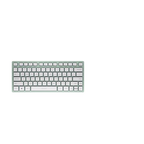 Cherry KW 7100 Mini Multi Device Compact Wireless Keyboard with Bluetooth. (Agave Green)