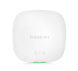 HPE Networking Instant On Access Point AP22 2x2 WiFi 6 Indoor Wireless Access Point | Long Range, Secure, Smart Mesh Support | Power Source Included | US Model (R6M49A) Power Adapter Included