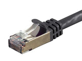 Monoprice Cat7 Ethernet Network Patch Cable - 3 feet - Black | 26AWG, Shielded, (S/FTP) - Entegrade Series Black 3 Feet