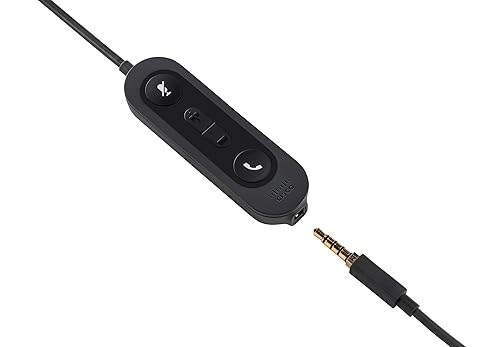 CISCO Headset 521, Wired Single On-Ear 3.5mm Headset with USB-C Adapter, Charcoal, 2-Year Limited Liability Warranty (CP-HS-W-521-USBC)