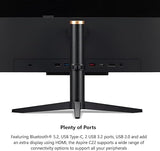 Acer Aspire C22-1610-UA91 AIO Desktop | 21.5 Full HD 1920 x 1080 IPS Display | Intel Core i3-N305 | Intel UHD Graphics | 8GB DDR5 | 512GB PCIe Gen 4 SSD | Intel Wi-Fi 6 | Windows 11 Home