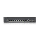 Zyxel 8-Port Gigabit Ethernet Layer 2 Managed Switch - Fanless Design with 2 Gigabit Combo Ports and Hybrid Cloud Mode [GS2220-10] GS2220-10-US0101F