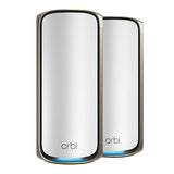 NETGEAR Orbi 970 Series Quad-Band WiFi 7 Mesh Network System (RBE972S) - Router + 1 Satellite Extender, Security Features, 27 Gbps, 6,600 sq. ft., 200 Devices, 10 Gig Internet Port – Free Expert Help WiFi 7 2-Pack