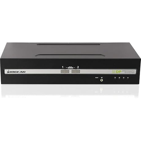 IOGEAR 2-Port 4K30HZ Dual View DISPLAYPORT PP4.0 Secure KVM Switch W/Audio Connections.