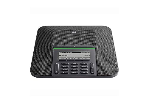 Cisco IP Conference Phone 7832 with Multiplatform Firmware, 360-Degree Microphone Coverage, 3.4-inch Monochrome LCD, Class 2 PoE, Supports 1 Line, 1-Year Limited Hardware Warranty (CP-7832-3PCC-K9=)