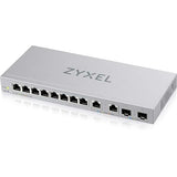 Zyxel 12-Port Multi-Gig Switch | Web-Managed | 2X 2.5G + 2X 10G SFP+ Ports | Desktop or Wall Mount [XGS1210-12]