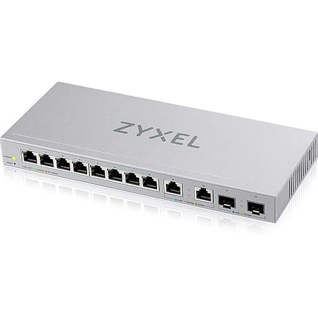 Zyxel 12-Port Multi-Gig Switch | Web-Managed | 2X 2.5G + 2X 10G SFP+ Ports | Desktop or Wall Mount [XGS1210-12]