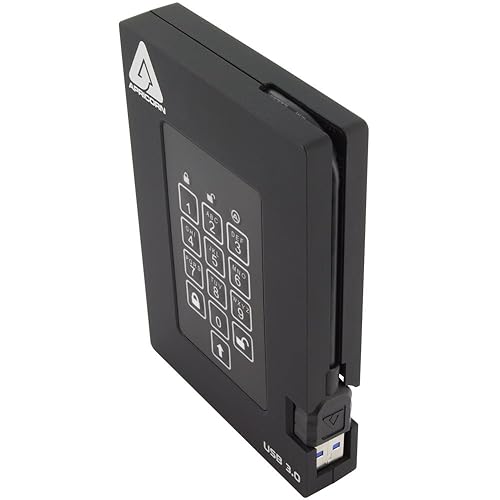 Apricorn A25-3PL256-S8000F Aegis Fortress FIPS 140-2 Validated 8TB USB 3.0 SSD
