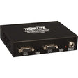 Tripp Lite 4-Port VGA with Audio Over Cat5/Cat6 Extender/Splitter, Box-Style Transmitter with EDID, 1920x1440 at 60Hz, Up to 1000-ft. (B132-004A-2) Black 4-Port Transmitter VGA +Audio