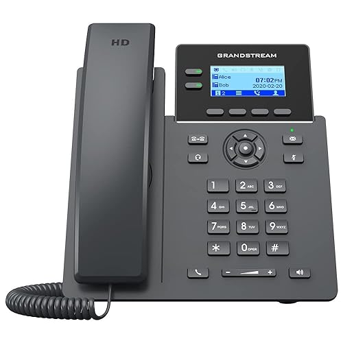 GRP2602P VoIP SIP Telephone PoE Required, Power Adapter NOT Included, 2.21 inch LCD, HD Audio, RJ9 Jack.2 x Fast Ethernet, 2 x line Keys,