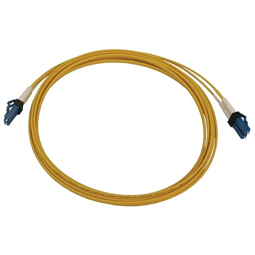 Tripp Lite Switchable Fiber Patch Cable, Single Mode Duplex, LC to LC, 9/125 OS2, 400 GbE, Yellow, LSZH Jacket, 3 Meters / 9.8 Feet, Lifetime Limited Manufacturer's Warranty (N370X-03M) 9.8 ft / 3M