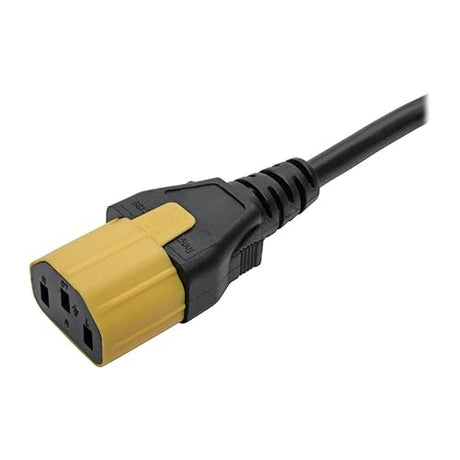 Tripp Lite Plug Lock Inserts for Detachable C13 Power Cord /C14 Inlet Yellow 100 Pack (PLC14YW)