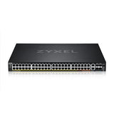 Zyxel 48-Port GbE L3 Access PoE+ Switch with 6 10G Uplink (960 W) (XGS2220-54FP)