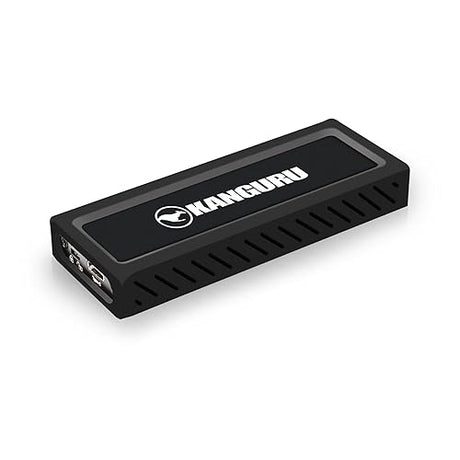 Kanguru UltraLock 4 TB USB-C M.2 NVMe - Portable External Solid State Drive – SuperSpeed+ USB 3.1 Gen 2 4TB