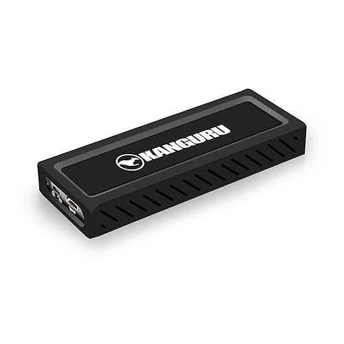 Kanguru UltraLock 4 TB USB-C M.2 NVMe - Portable External Solid State Drive – SuperSpeed+ USB 3.1 Gen 2 4TB