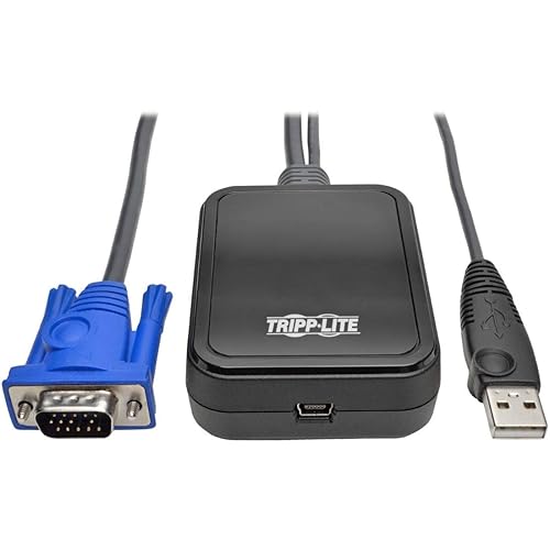 Tripp Lite B032-VU1 KVM Console to USB 2.0 Portable Laptop Crash Cart Adapter 1080p with File Transfer and Video Capture USB Video/File Transfer
