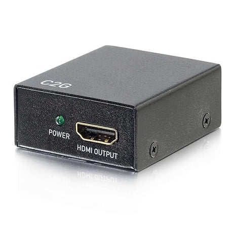 Legrand - C2G HDMI Extender Female to Female, Audio Extender, Inline Ethernet Extender, 4K Extender HDMI, Black HDMI in-Line Extender, 1 Count, C2G 42394