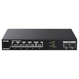 Tenda TEM2007X, 5 Port 2.5G Ethernet Switch, Unmanaged 10Gb Switch with 5 x 2.5G Ports & 2 x 10Gb SFP+ Slots, 50Gbps Switching Capacity, Plug & Play, Desktop/ Wall-Mount, Fanless Metal Design