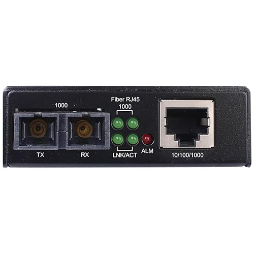 Tripp Lite Network Copper RJ45 Ethernet to Fiber SC Duplex Singlemode Cable Extender Converter, Hardened Housing, 10/100/1000 Mbps, Extend 6.2 Miles / 10 Kilometers, 2-Year Warranty (N785-H01-SCSM) Hardened Housing SC / Singlemode 1310nm