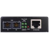 Tripp Lite Network Copper RJ45 Ethernet to Fiber SC Duplex Singlemode Cable Extender Converter, Hardened Housing, 10/100/1000 Mbps, Extend 6.2 Miles / 10 Kilometers, 2-Year Warranty (N785-H01-SCSM) Hardened Housing SC / Singlemode 1310nm
