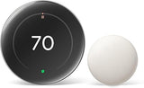 Google Nest Learning Thermostat Pro Edition with Temperature Sensor (4th Generation, 2024) Smart Energy Saving, Advanced Calibration, Adaptive Eco, Compatible with Alexa & Home (Polished Silver)