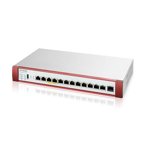 Zyxel USGFLEX500H ZyWALL High Speed Cyber Security Firewall | 1-Year UTM Security Pack | 4X Multi-Gig 2.5G (2X PoE+) | VPN | Business Class | Up to 300 Users | Nebula Cloud Up to 300 users | PoE+