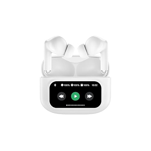 Adesso Xtream T3 in-Ear Bluetooth 5.3 Wireless Earbuds with ANC, Dual Mic, Touchscreen Charging Case, and Multi-Platform Compatibility