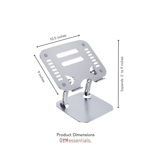 OTM Essentials Aluminum Adjustable Laptop Riser Stand,