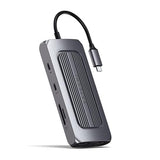 Satechi USB C Hub Multiport Adapter MX with Dual 4K HDMI, 100W USB C PD Charging, 1x USBC and 2X USB-A Data Ports, Ethernet, Micro/SD Card Readers, for MacBook & Windows