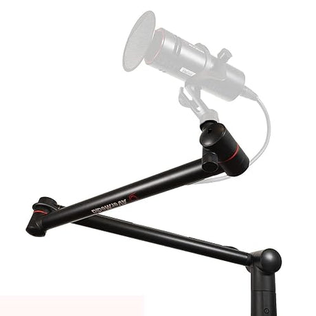 AVerMedia BA311 Live Streamer Arm, Fully Adjustable Boom Arm and Microphone Stand Suitable for 1/4 Inch or 5/8 Inch Mounting Options, for Content Creating, Podcasting and Streaming