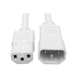 Tripp Lite P005-002-AWH 2' Heavy Duty Power Extension Cord, C14-C13, 15A, 14 AWG, White
