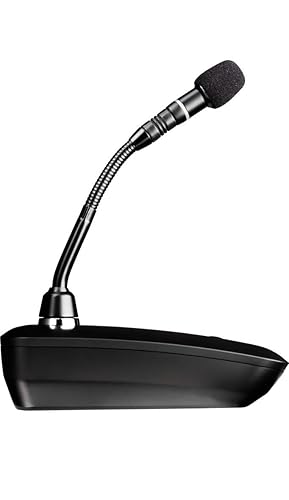 Shure ULXD8 Wireless Desktop Base Transmitter, Black - Gooseneck Microphone Sold Separately, Designed for MX405, MX410(DF), and MX415(DF) Mics | G50 Band (ULXD8=-G50) Black G50 Band (470 – 534 MHz)