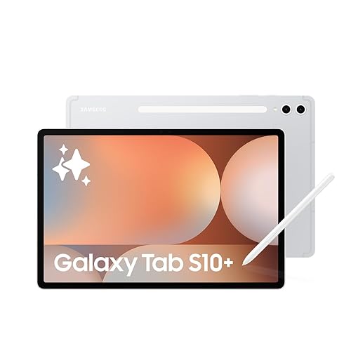 Samsung Galaxy Tab S10+ Silver 256GB - AI Tablet, 12.4, AMOLED 2X, Anti-Reflection, 420 Nits, Quad Speakers, S Pen Included (CAD Version & Warranty)