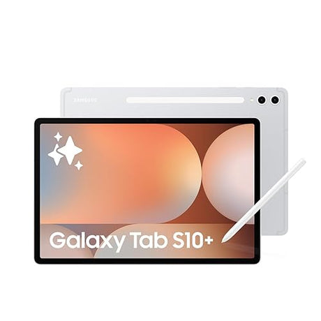 Samsung Galaxy Tab S10+ Silver 256GB - AI Tablet, 12.4, AMOLED 2X, Anti-Reflection, 420 Nits, Quad Speakers, S Pen Included (CAD Version & Warranty)