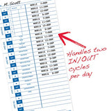 Pyramid Time Systems - 30% Recycled Time Cards (35100-10MB) for Pyramid Models 3500, 3500SS, 3600SS, and 3700 Time Clock and Document Stamp, Single Sided Time Sheets (4 X 9 in) - 1000 Time Cards 1000 pk