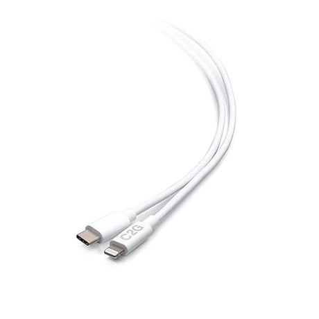 3ft (0.9m) USB-C® Male to Lightning Male Sync and Charging Cable - White 3FT White