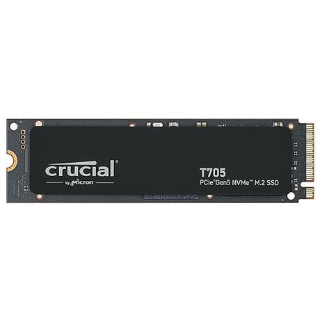 New 2024 Crucial T705 1TB PCIe Gen5 NVMe M.2 SSD - Up to 13,600 MB/s - Game Ready - Internal Solid State Drive (PC) - +1mo Adobe CC - CT1000T705SSD3 1TB T705
