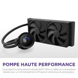 NZXT Kraken Plus 280 – AIO CPU Liquid Cooler – 280mm Radiator – 2 x F140P Fans – Customizable 1.54 Square LCD – AMD® AM5, AM4 – Intel® LGA 1851/1700, 1200/115X – Black 280mm Radiator Kraken Plus Black