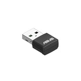 ASUS AX1800 Dual-Band AX1800 WiFi 6 Nano USB Adapter, Plug and Play, WPA3 Network Security, 5GHz Frequency Band, Compatible with Windows® 10 & 11, TAA Compliant (USB-AX57 Nano)