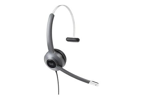 CISCO Headset 521, Wired Single On-Ear 3.5mm Headset with USB-A Adapter, Charcoal, 2-Year Limited Liability Warranty (CP-HS-W-521-USB=)