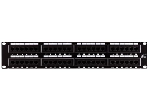 Monoprice Patch Panel (568A/B Compatible) Cat6 2U 48