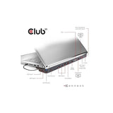 Club3D USB-C 3.2 Gen 1 Triple Display Dynamic PD Charging 65W Black
