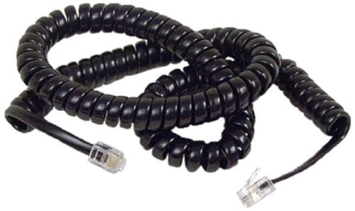 Belkin F8V101-12-BK 12' Coiled Telephone Handset Cord - Black