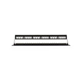 Panduit CP24WSBLY 24-Port Flat Patch Panel, Black