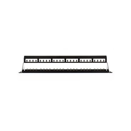 Panduit CP24WSBLY 24-Port Flat Patch Panel, Black