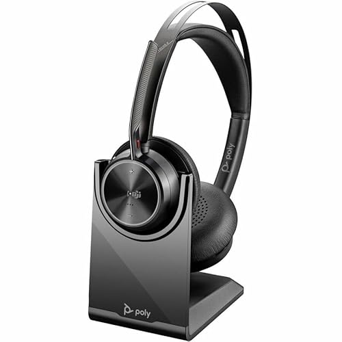 Poly Voyager Focus 2 Microsoft Teams Certified USBC-C Headset + USB-C/A Adapter TAA - Microsoft Teams Certification - Google Assistant, Siri - Stereo - USB Type C - Wired/Wireless - Bluetooth - 298.6