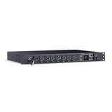 CyberPower PDU41021 Switched PDU, 100-120V, 15A (Derated to 12A), 16 Outlets, 1U Rackmount, 12 Foot Power Cord