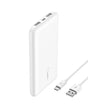 Belkin Portable Charger, USB-C Power Bank 10k w/ 1 USB-C Port and 2 USB-A Ports with USB-A to USB-C Cable for iPhone 16, 16 Plus, 16 Pro, 16 Pro Max, Samsung Galaxy S24, & More - White