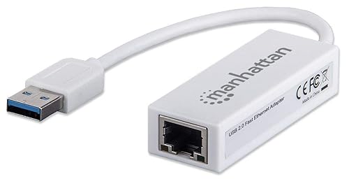 Manhattan USB to Ethernet Adapter - 10 / 100 Mbps Fast Ethernet LAN Ne –